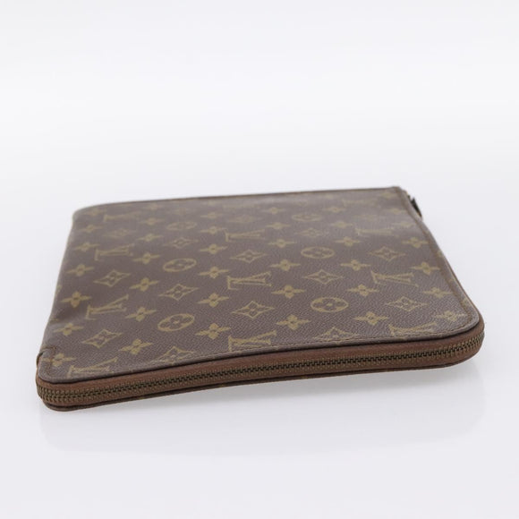 LOUIS VUITTON Monogram Posh Documents Briefcase M53457 LV Auth 196281