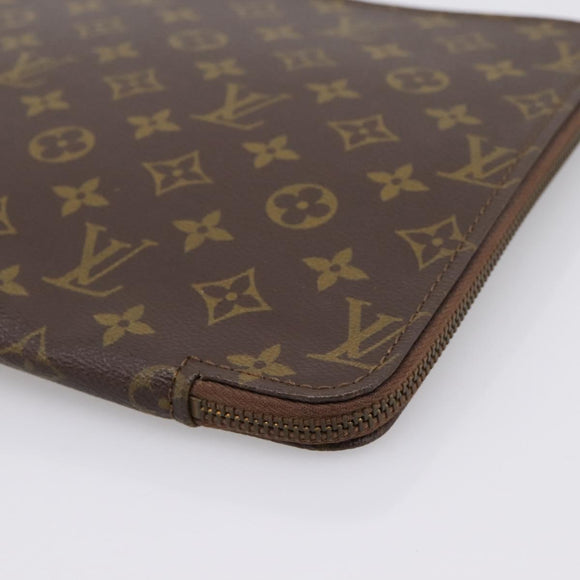 LOUIS VUITTON Monogram Posh Documents Briefcase M53457 LV Auth 196281