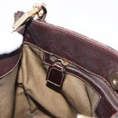 FENDI Zucca Canvas Shoulder Bag Brown Black Auth 196283-19