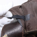FENDI Zucca Canvas Shoulder Bag Brown Black Auth 196283-21