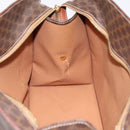 CELINE Macadam Canvas Hand Bag PVC Leather Brown Gold Auth 196285-17
