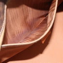 CELINE Macadam Canvas Hand Bag PVC Leather Brown Gold Auth 196285-20