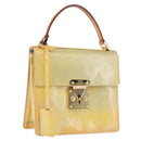 LOUIS VUITTON Monogram Vernis Spring Street Hand Bag Gris M91029 LV Auth 196286-1