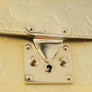 LOUIS VUITTON Monogram Vernis Spring Street Hand Bag Gris M91029 LV Auth 196286-20