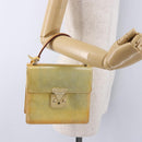 LOUIS VUITTON Monogram Vernis Spring Street Hand Bag Gris M91029 LV Auth 196286-25