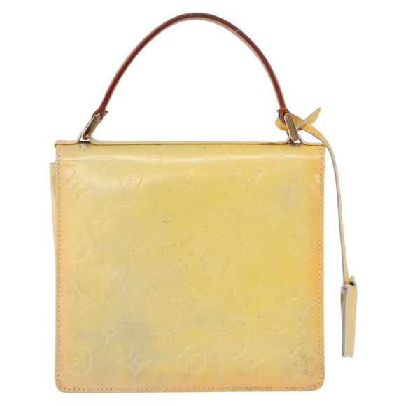 LOUIS VUITTON Monogram Vernis Spring Street Hand Bag Gris M91029 LV Auth 196286