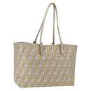 FENDI Zucca Canvas Tote Bag Gold Auth 196293A-1