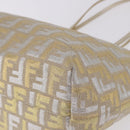 FENDI Zucca Canvas Tote Bag Gold Auth 196293A-9