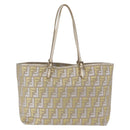 FENDI Zucca Canvas Tote Bag Gold Auth 196293A-2