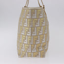 FENDI Zucca Canvas Tote Bag Gold Auth 196293A-3