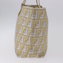 FENDI Zucca Canvas Tote Bag Gold Auth 196293A-4