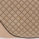 GUCCI GG Canvas Diamante Charlotte Shoulder Bag Beige Gold 203504 Auth 196294-4