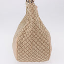 GUCCI GG Canvas Diamante Charlotte Shoulder Bag Beige Gold 203504 Auth 196294-5