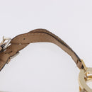 GUCCI GG Canvas Diamante Charlotte Shoulder Bag Beige Gold 203504 Auth 196294-9