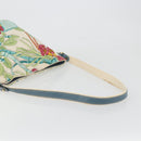 LOEWE Shoulder Bag Canvas Gray Silver Auth 196295-7
