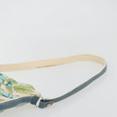 LOEWE Shoulder Bag Canvas Gray Silver Auth 196295-14