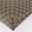 GUCCI GG Supreme Web Sherry Line Tote Bag PVC Beige 39 02 003 Auth 196297-12