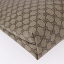 GUCCI GG Supreme Web Sherry Line Tote Bag PVC Beige 39 02 003 Auth 196297-13