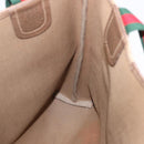 GUCCI GG Supreme Web Sherry Line Tote Bag PVC Beige 39 02 003 Auth 196297-16