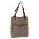 GUCCI GG Supreme Web Sherry Line Tote Bag PVC Beige 39 02 003 Auth 196297-2