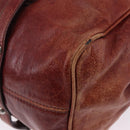 Miu Miu Hand Bag Leather Red Silver Auth 196298-9