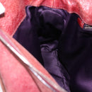 Miu Miu Hand Bag Leather Red Silver Auth 196298-20