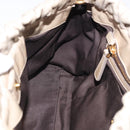 Miu Miu Matelasse Hand Bag Leather 2way Beige Gold Auth 196299A-20
