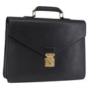 LOUIS VUITTON Epi Serviette Conseiller Business Bag Black M54422 LV Auth 196300-1