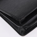 LOUIS VUITTON Epi Serviette Conseiller Business Bag Black M54422 LV Auth 196300-8