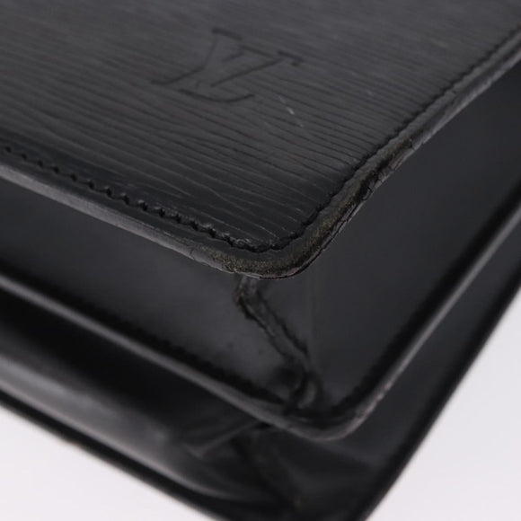 LOUIS VUITTON Epi Serviette Conseiller Business Bag Black M54422 LV Auth 196300