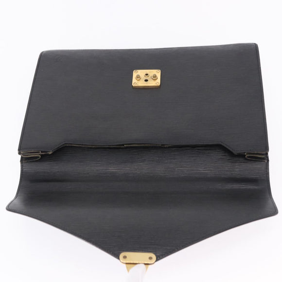 LOUIS VUITTON Epi Serviette Conseiller Business Bag Black M54422 LV Auth 196300