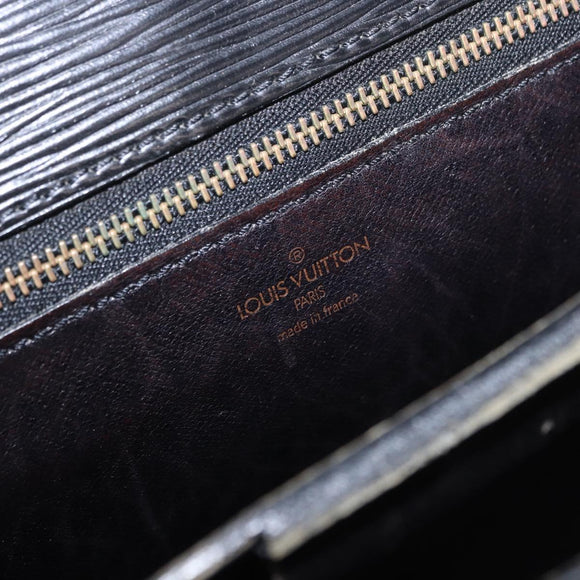 LOUIS VUITTON Epi Serviette Conseiller Business Bag Black M54422 LV Auth 196300