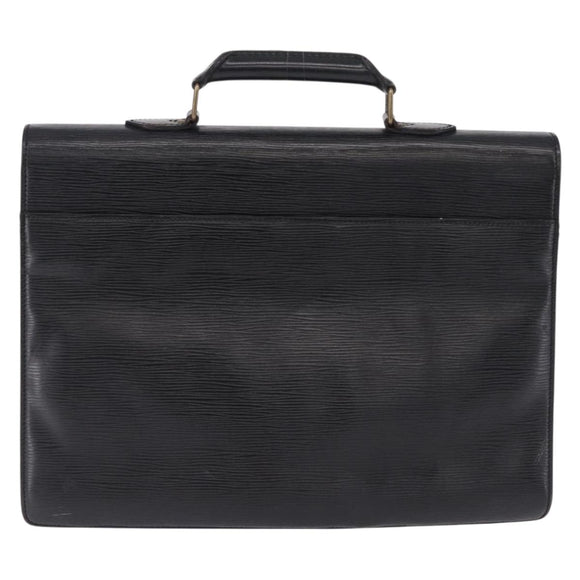 LOUIS VUITTON Epi Serviette Conseiller Business Bag Black M54422 LV Auth 196300