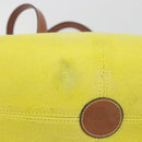 LOEWE Cushion Tote Small Tote Bag Canvas Yellow Auth 196303A-6