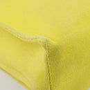 LOEWE Cushion Tote Small Tote Bag Canvas Yellow Auth 196303A-14
