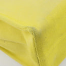 LOEWE Cushion Tote Small Tote Bag Canvas Yellow Auth 196303A-16
