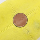 LOEWE Cushion Tote Small Tote Bag Canvas Yellow Auth 196303A-17