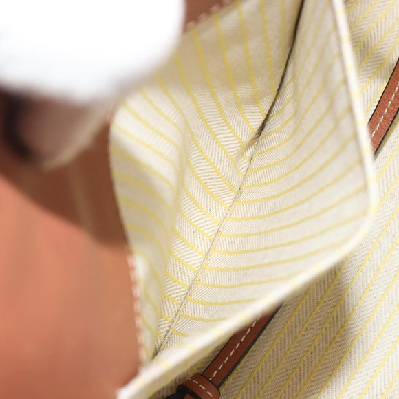LOEWE Cushion Tote Small Tote Bag Canvas Yellow Auth 196303A