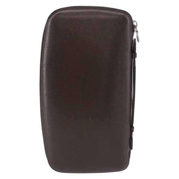 LOUIS VUITTON Taiga Organizer Atoll Travel Case Grizzly M30658 LV Auth 196305