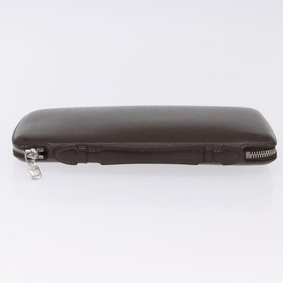 LOUIS VUITTON Taiga Organizer Atoll Travel Case Grizzly M30658 LV Auth 196305