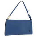 LOUIS VUITTON Epi Pochette Accessoires Pouch Blue M52985 LV Auth 196311-1