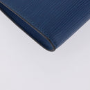 LOUIS VUITTON Epi Pochette Accessoires Pouch Blue M52985 LV Auth 196311-14