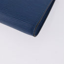 LOUIS VUITTON Epi Pochette Accessoires Pouch Blue M52985 LV Auth 196311-9