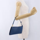 LOUIS VUITTON Epi Pochette Accessoires Pouch Blue M52985 LV Auth 196311-20