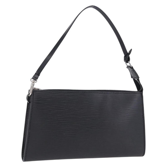 LOUIS VUITTON Epi Pochette Accessoires Pouch Black M52982 LV Auth 196312V