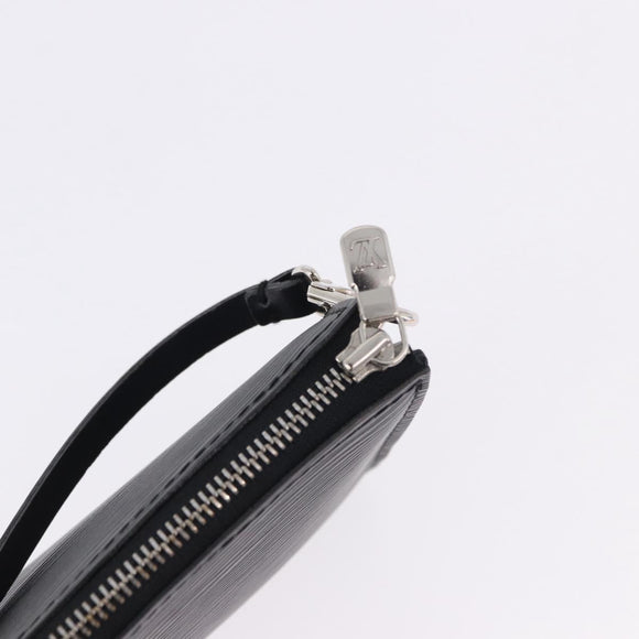 LOUIS VUITTON Epi Pochette Accessoires Pouch Black M52982 LV Auth 196312V