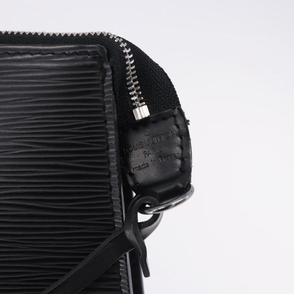 LOUIS VUITTON Epi Pochette Accessoires Pouch Black M52982 LV Auth 196312V