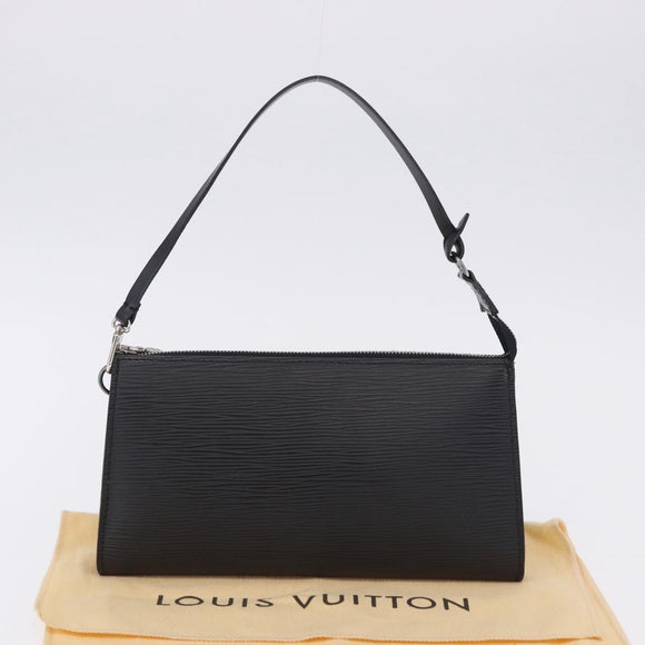 LOUIS VUITTON Epi Pochette Accessoires Pouch Black M52982 LV Auth 196312V