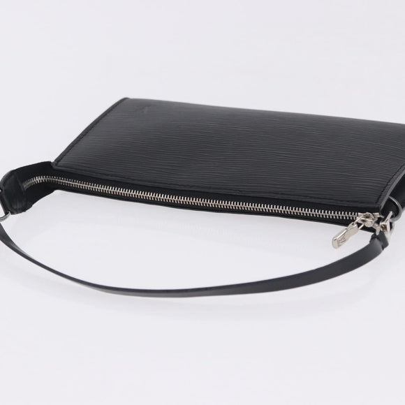 LOUIS VUITTON Epi Pochette Accessoires Pouch Black M52982 LV Auth 196312V