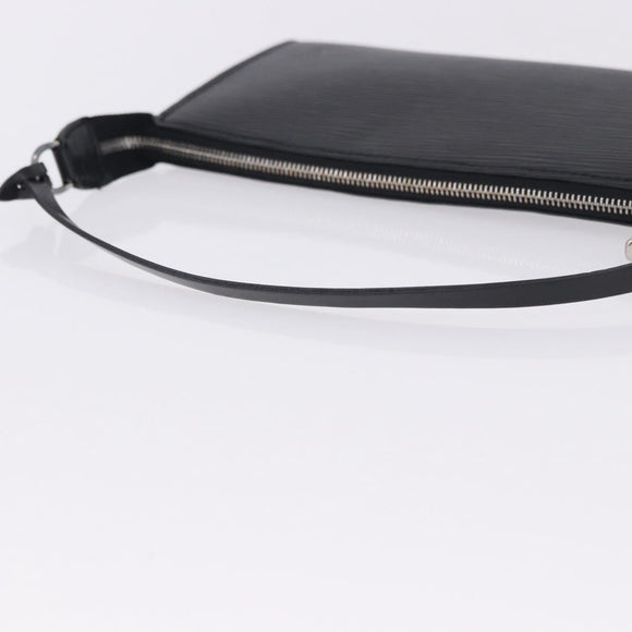 LOUIS VUITTON Epi Pochette Accessoires Pouch Black M52982 LV Auth 196312V